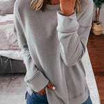 Élisabeth blød striksweater fra Elsebeth København, stylet look
