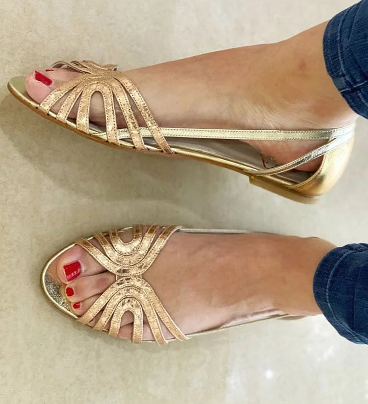 Eleonora | Golden Sandals Summer Light