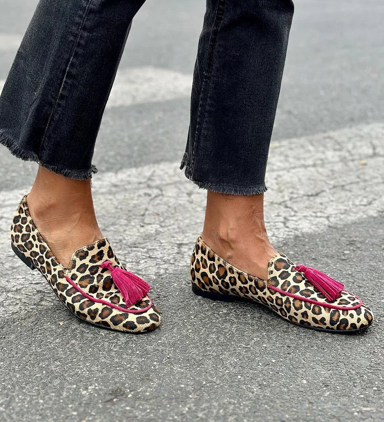 Rihanna - Animal Print Slip-On Loafers