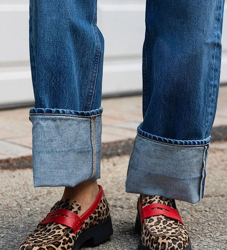Roxie - Animal Print Loafers