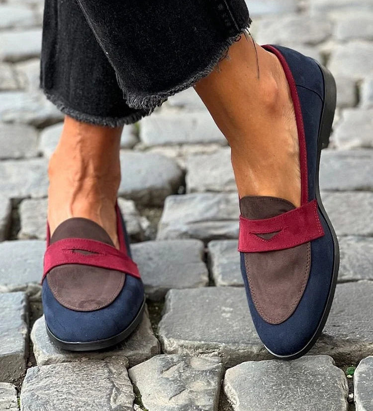 Sylvie - Chic Two-Tone Moccasin