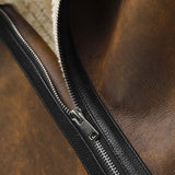 Dorian™ | L’Aviateur: Leather Jacket Featuring Luxurious Fur Accents