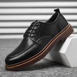 Joe | Natural Leather Low-Top Shoes