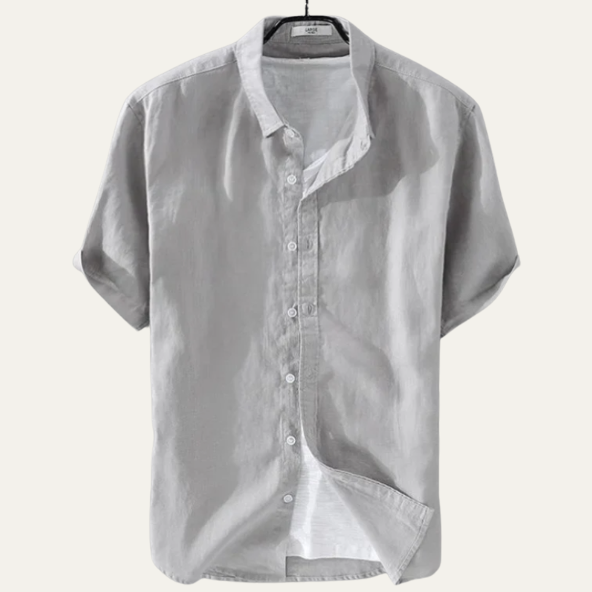 The Montland Men’s Lightweight Cotton Linen Relaxed Fit Shirt