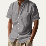 The Westmount Men’s Lightweight Linen Button-Up Shirt