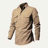 The Brookwater Men’s Retro Solid Button-Up Shirt