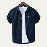 The Salerno Men’s Slim Fit Cotton Button-Up Shirt