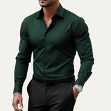 The Hawthorne Men’s Stretch Button Up Slim Fit Dress Shirt
