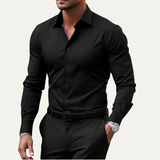 The Hawthorne Men’s Stretch Button Up Slim Fit Dress Shirt