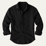 The Zurich Vintage Long Sleeve Linen Shirt for Men