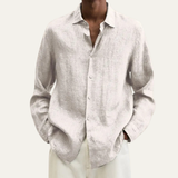 The Ridgecrest Men’s Casual Linen Button Down Long Sleeve Shirt