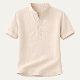 The Meadowbrook Ridge Men's Lightweight Linen Summer Trendy Button-Up Shirt