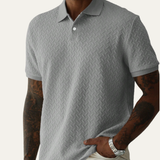 The Windlawn Men’s Casual Textured Summer Polo Shirt