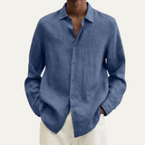 The Ridgecrest Men’s Casual Linen Button Down Long Sleeve Shirt