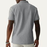 The Windlawn Men’s Casual Textured Summer Polo Shirt