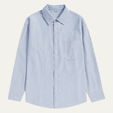 The Tenerife Men's Striped Shirt with Classic Collar and Pocket