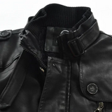 Adrien™ | Stylish Long Leather Coat for Men