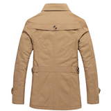 Étienne™ | Sophisticated Men's Trench Coat Featuring Quilted Accents