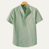The Meadowcrest Men’s Lightweight Cotton Linen Shirt