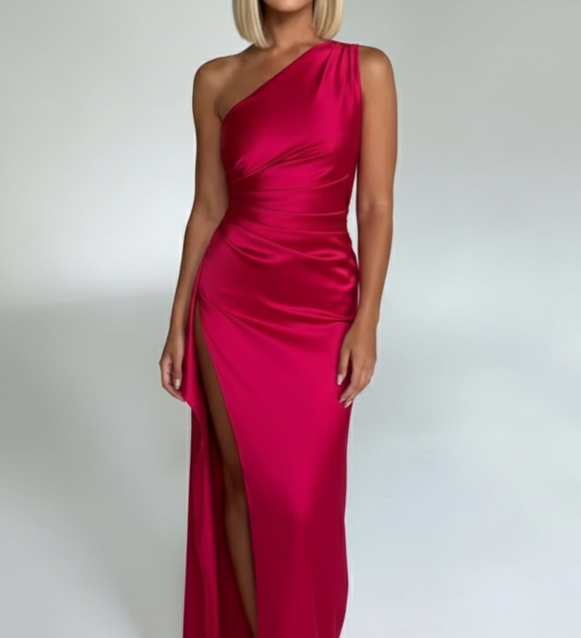 Graceful Satin Maxi Dress