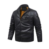 Gabriel™ | Vintage Leather Jacket with Cozy Fleece Lining