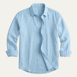 The Oakcrest Hill Men’s Casual Summer Beach Linen Shirt