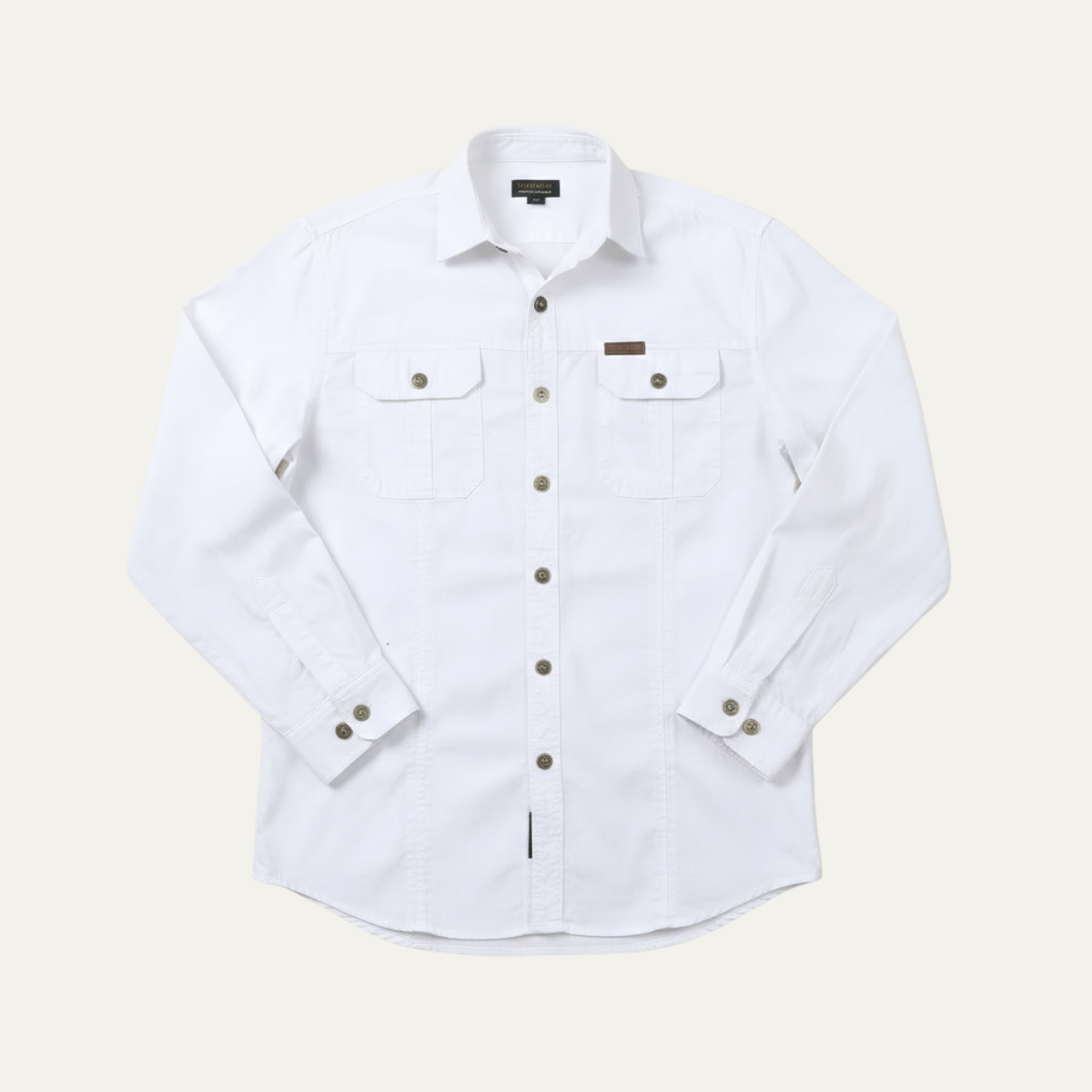 The Ashton Ridge Men’s Solid Colour Multi Pocket Cotton Cargo Shirt