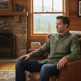 The Ashton Ridge Men’s Solid Colour Multi Pocket Cotton Cargo Shirt
