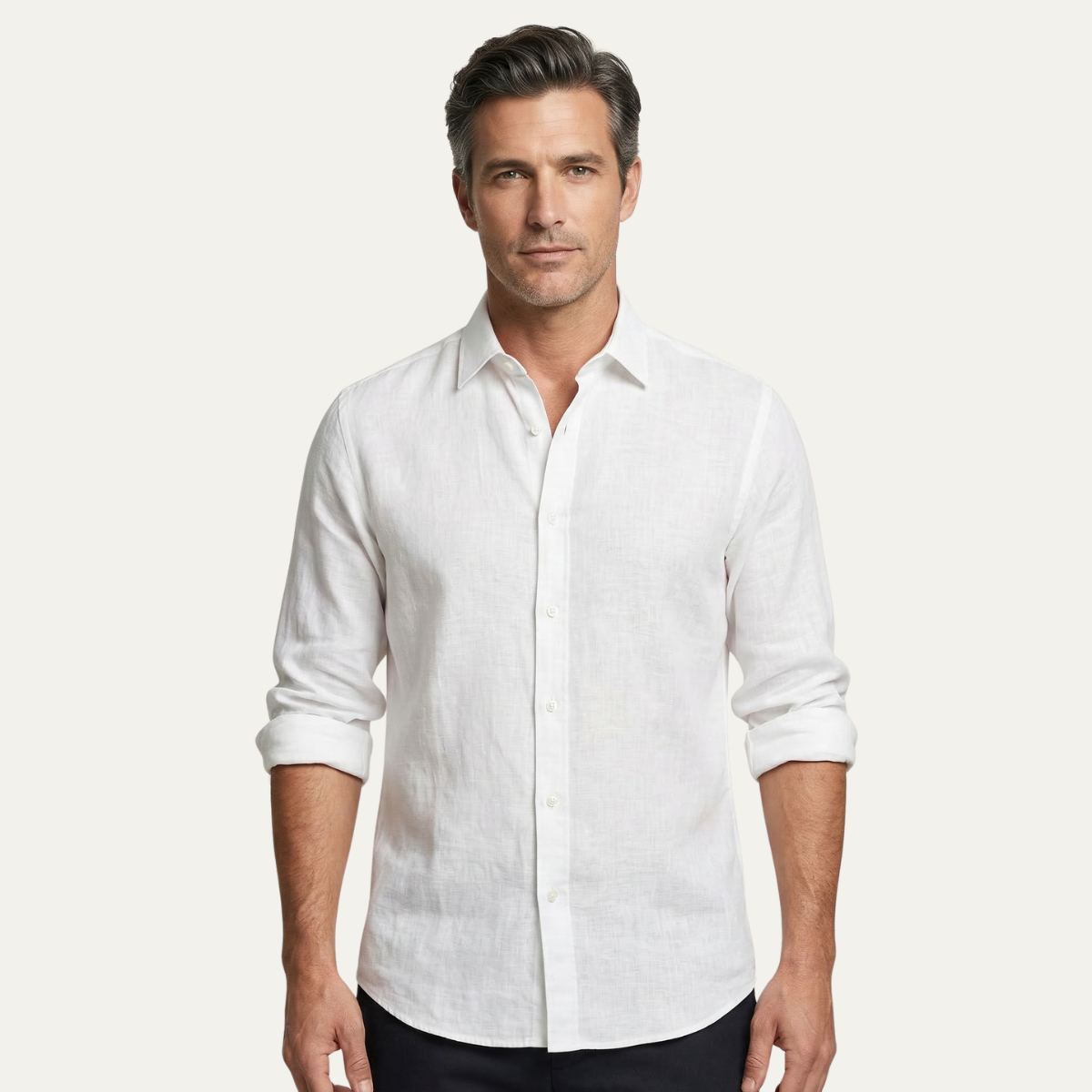 The Oakcrest Hill Men’s Casual Summer Beach Linen Shirt