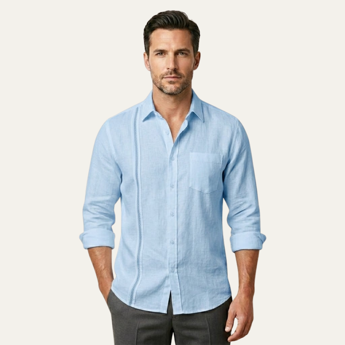 The Ridgehaven Men’s Button-Up Casual Beach Shirt