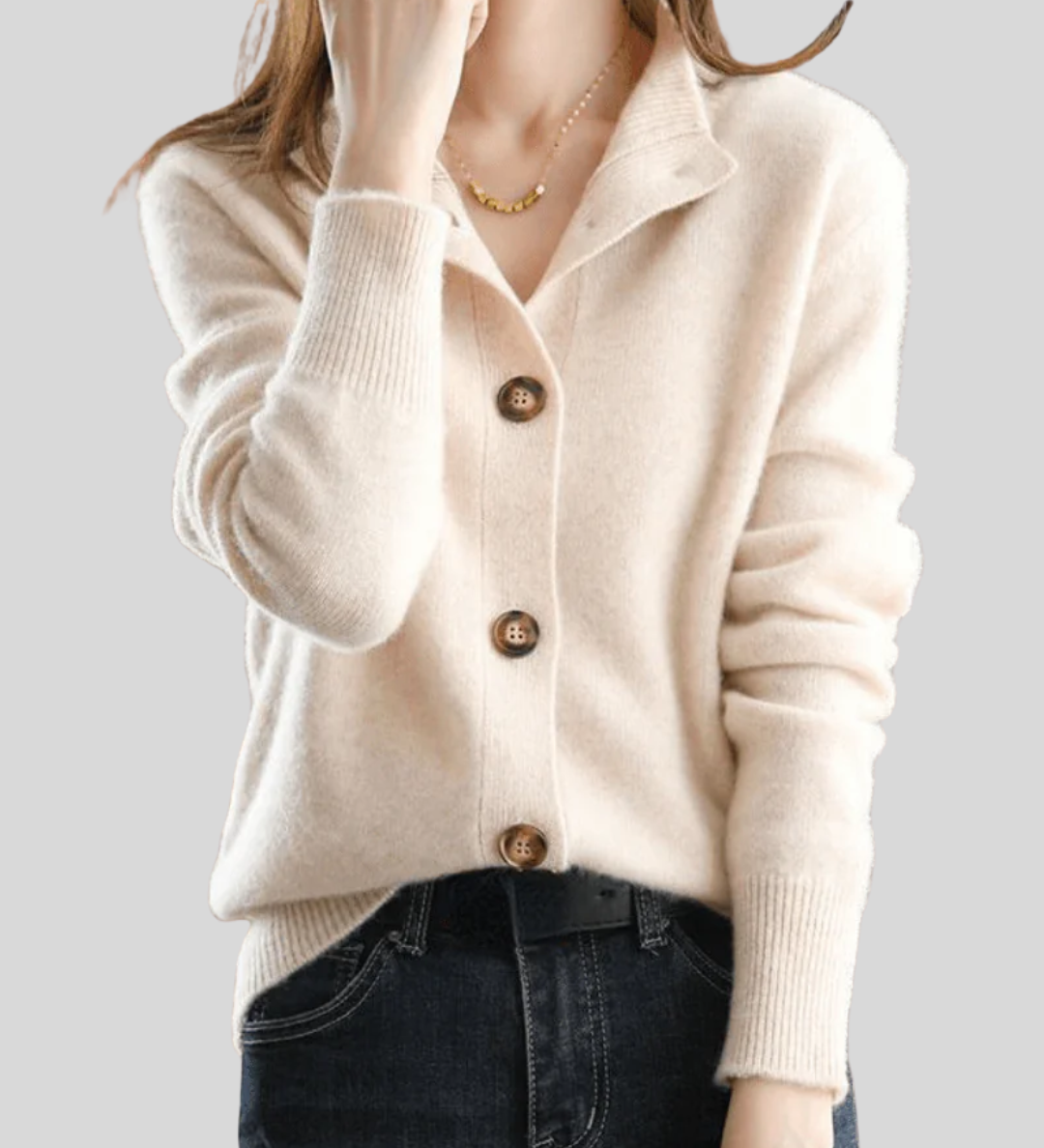 Stéphanie | Vintage-Inspired Cashmere Cardigan
