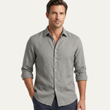 The Pinehurst Ridge Men’s Lightweight Summer Beach Linen Shirt