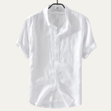 The Montland Men’s Lightweight Cotton Linen Relaxed Fit Shirt