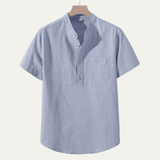 The Lakewood Hill Men’s Breathable Cotton Linen Shirt