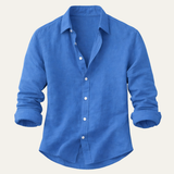 The Willowfield Ridge Men’s Linen Casual Button-Up Shirt