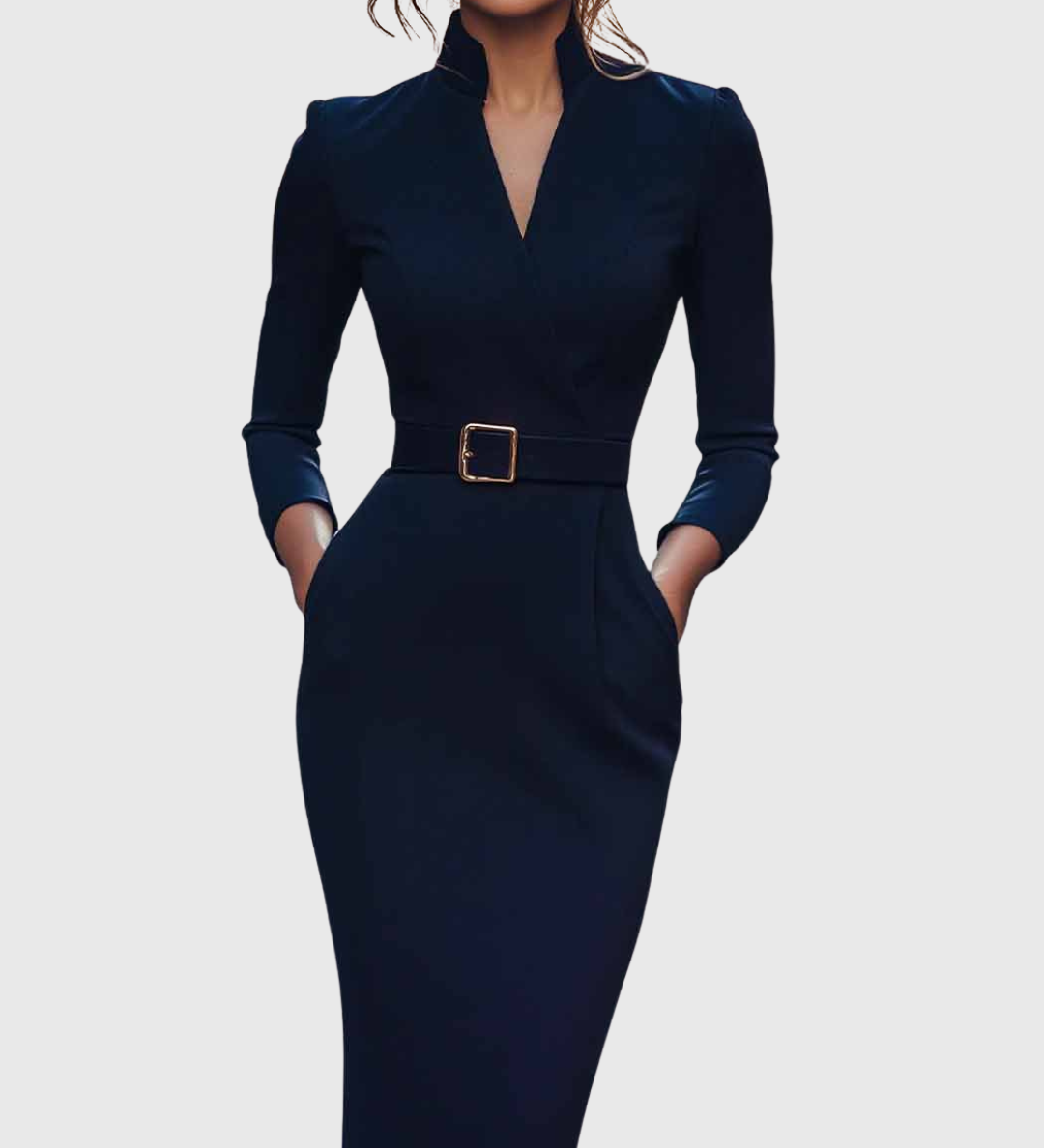 Camille | The Belted Power Maxi Dress