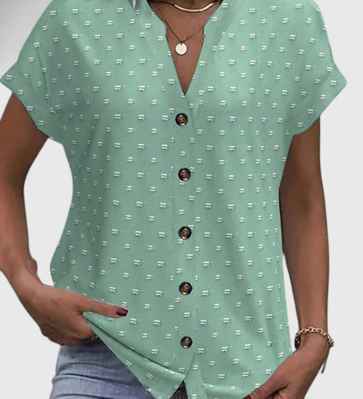 Élodie | Relaxed V-Neck Tee