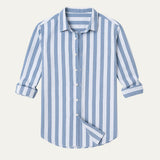 The Valencia Linen Striped Shirt for Men
