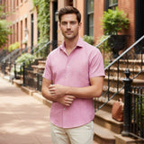 The Monaco Short Sleeve Linen Shirt for Men