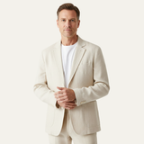 The Elmstead Men’s Solid Colour Casual Linen Blazer