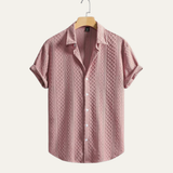 The Timberlake Ridge Men’s Casual Textured Button-Up Shirt