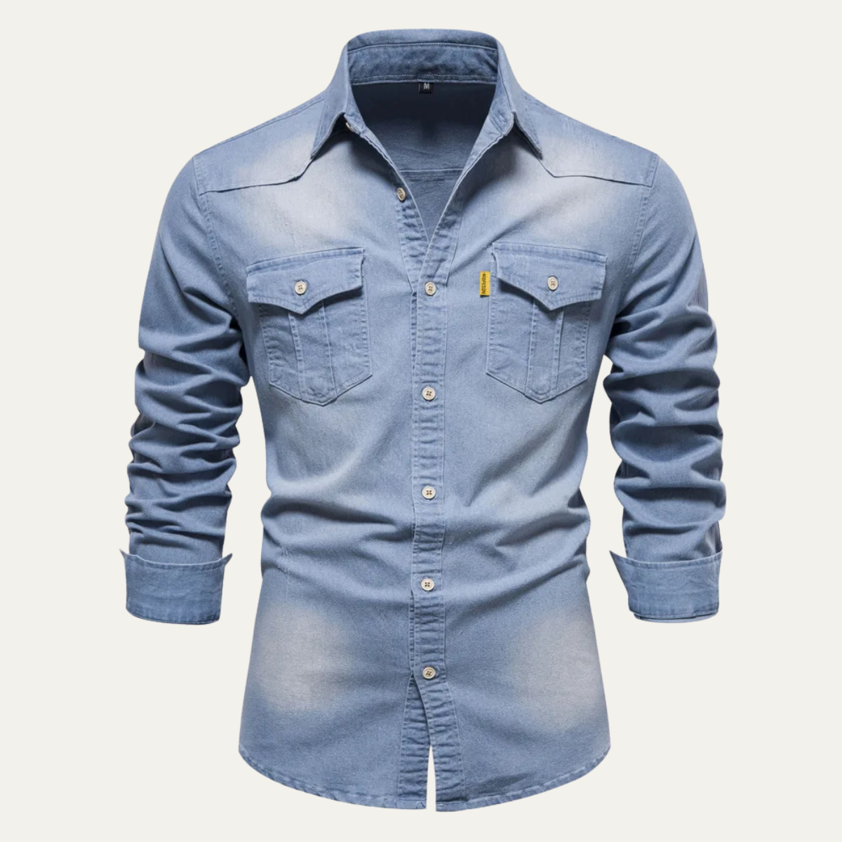 The Roseland Men’s Trendy Slim Fit  Stand Collar Cotton Shirt