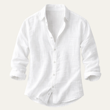 The Silverlake Men’s Cotton Linen Button-Up Beach Shirt