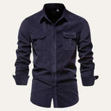 The Lecce Men’s Casual Button Up Corduroy Shirt