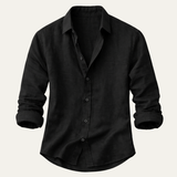 The Meadowrun Men’s Linen Trendy Button-Up Shirt