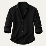 The Timbercrest Hill Men’s Cotton Linen Soft Beach Shirt