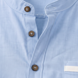 The Silverhaven Ridge Men’s Standing Collar Business Button-Up Shirt