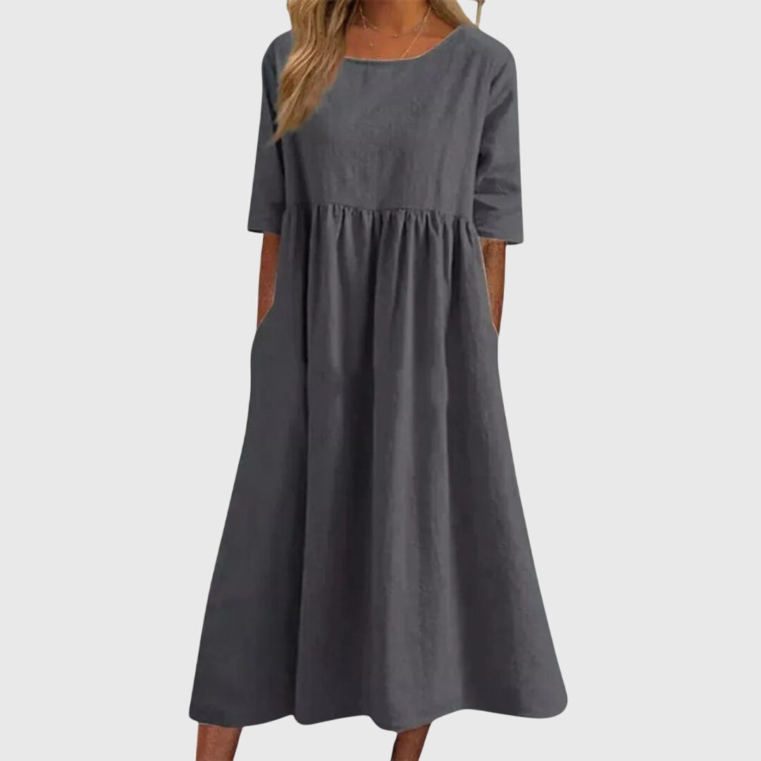 Haisley | Elegant Short Sleeve Dress