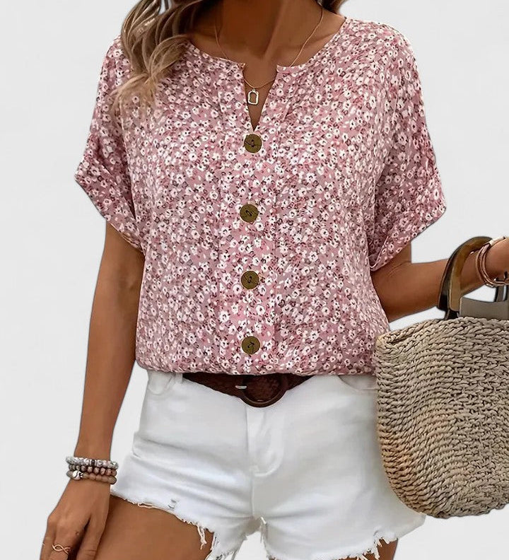 Coralie | Chic Floral Summer Blouse