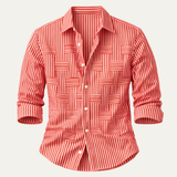 The Dunhill Men’s Lightweight Striped Wrinkle Resistant Shirt